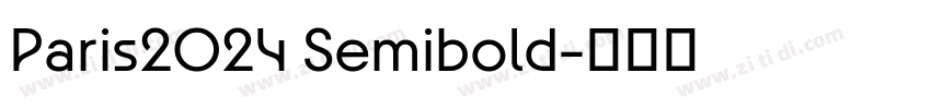 Paris2024 Semibold字体转换
